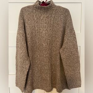 J Jill Mock Turtleneck Tunic Sweater